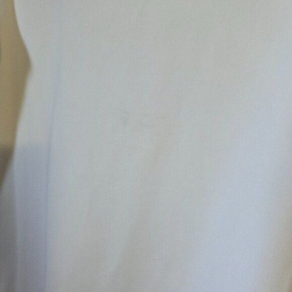 EUC CHICO'S WHITE SCOOP NECK TANK TOP SIZE 1 / WOMENS MEDIUM - Picture 8 of 15
